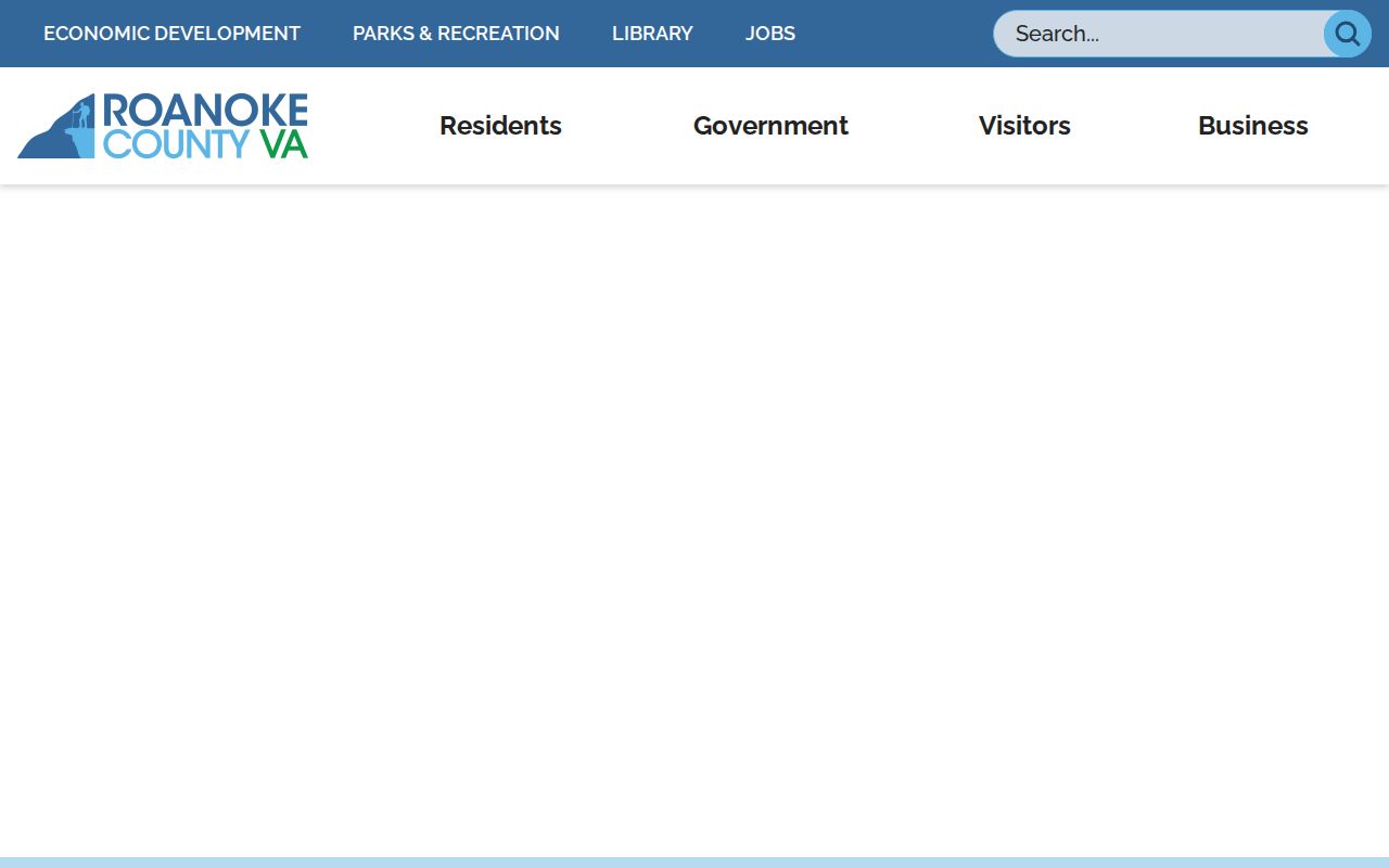 Roanoke County criminal history links on the official county portal